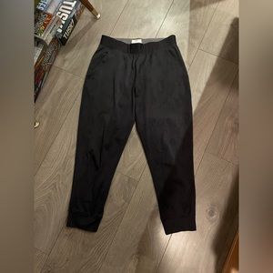 Under Armour High-Waisted Cropped Black Sweats Mesh detail Will Offer for Free!